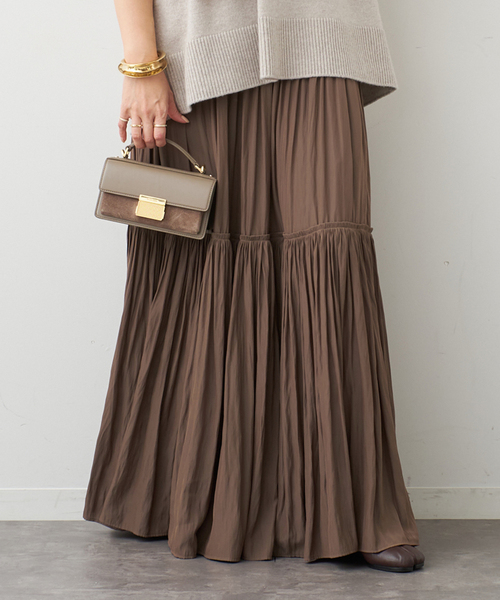 Deuxieme Classe Gather Maxi スカート Gather Maxi スカート（スカート）｜Deuxieme Classe（ドゥーズィエム