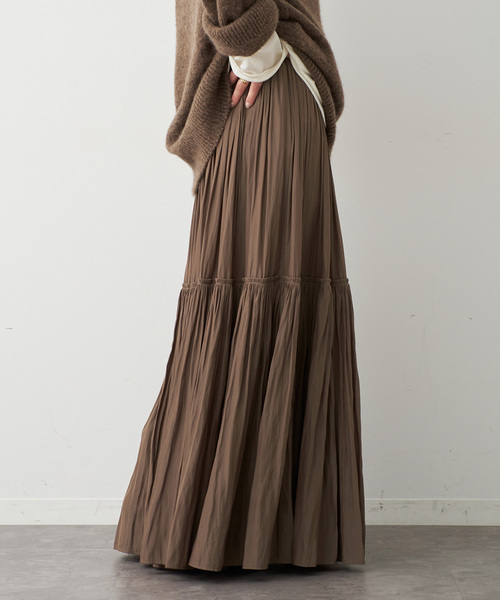 スカート Deuxieme Classe CELERI GATHER MAXI SKIRT Gather Maxi スカート（ロング・マキシ丈スカート）｜Deuxieme