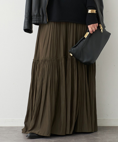 Gather Maxi スカート（スカート）｜Deuxieme Classe（ドゥーズィエム