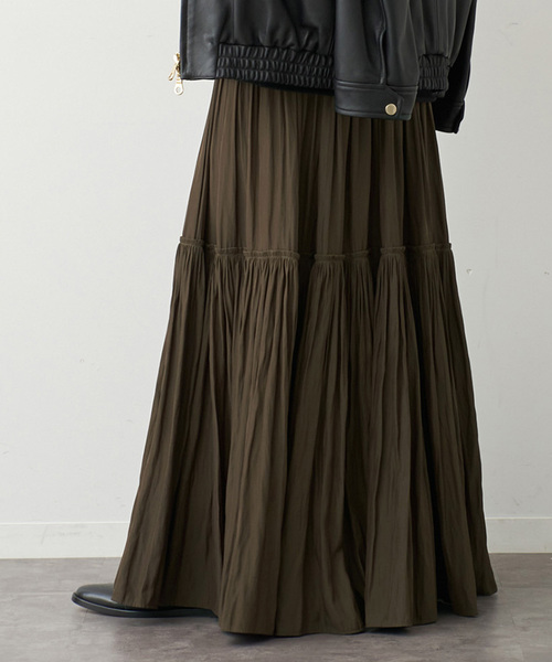 Deuxieme Classe Gather Maxi スカート Gather Maxi スカート（ロング・マキシ丈スカート）｜Deuxieme Classe