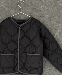 SHISKY（シスキー）の「ノーカラー　キルティング　ジャケット（ノーカラージャケット）」