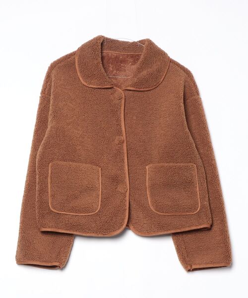 FREE STYLISTS（フリー スタイリスト）の「YUGA_YGMC Double-sided boa short coat（その他アウター・レディース・ブラウン/オフホワイト・M/S）」の15枚目の写真