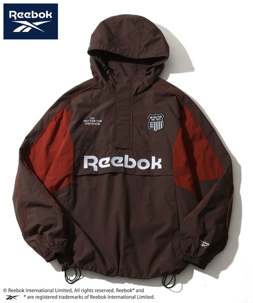 Reebok（リーボック）の「【Reebok/リーボック】バイカラー デザイン エンブレム ロゴ アノラック パーカー（パーカー・メンズ・アイボリー/ダークグレー/ネイビー/ダークブラウン・M/L/LL）」の19枚目の写真