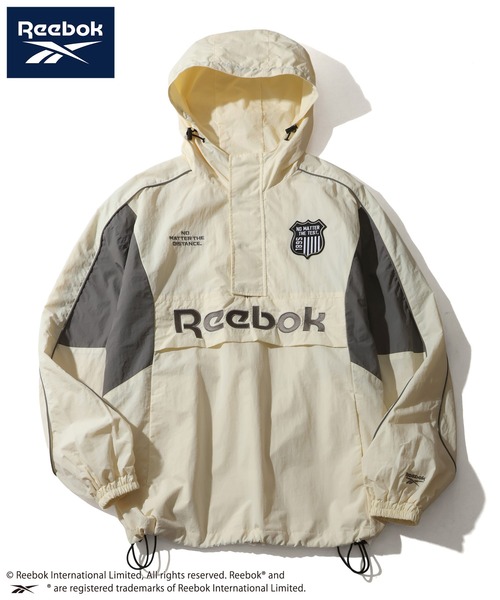 Reebok（リーボック）の「【Reebok/リーボック】バイカラー デザイン エンブレム ロゴ アノラック パーカー（パーカー・メンズ・アイボリー/ダークグレー/ネイビー/ダークブラウン・M/L/LL）」の17枚目の写真