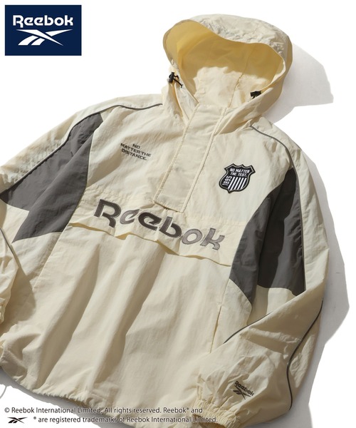 Reebok（リーボック）の「【Reebok/リーボック】バイカラー デザイン エンブレム ロゴ アノラック パーカー（パーカー・メンズ・アイボリー/ダークグレー/ネイビー/ダークブラウン・M/L/LL）」の21枚目の写真