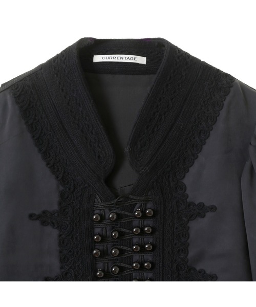 CURRENTAGE（カレンテージ）の「【CURRENTAGE/カレンテージ】Cord embroidery blouse（シャツ/ブラウス・レディース・ブラック・FREE）」の3枚目の写真