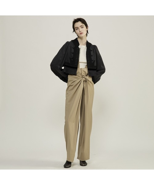 CURRENTAGE（カレンテージ）の「【CURRENTAGE/カレンテージ】Cord embroidery blouse（シャツ/ブラウス・レディース・ブラック・FREE）」の7枚目の写真