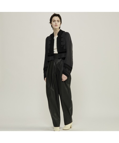 CURRENTAGE（カレンテージ）の「【CURRENTAGE/カレンテージ】Cord embroidery blouse（シャツ/ブラウス・レディース・ブラック・FREE）」の8枚目の写真