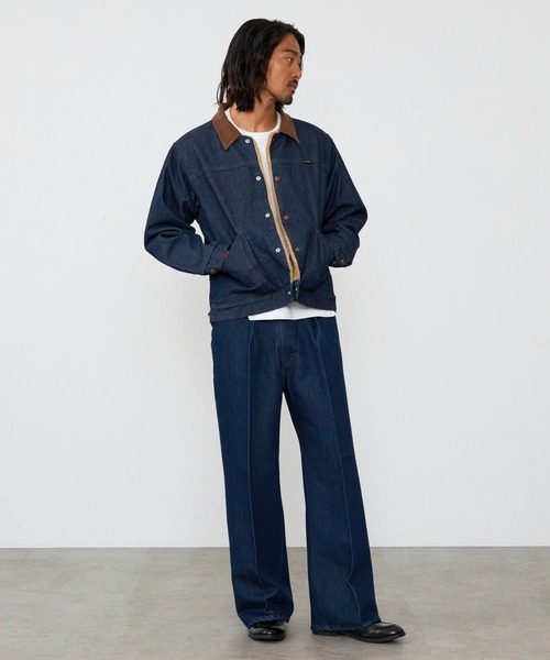 Lee(リー)の「Wrangler/ラングラー【暖】SHORT BOA JACKET/ボアジャケット(デニムジャケット・メンズ・インディゴブルー/ブルー/ブラック系その他・X-LARGE/SMALL/MEDIUM/LARGE)」の9枚目の写真