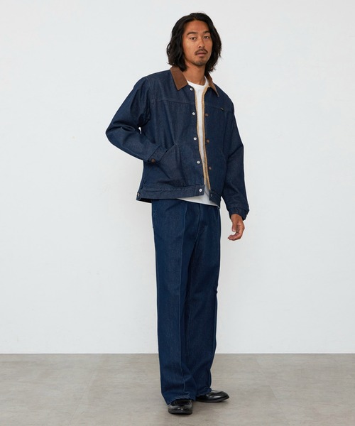 Lee(リー)の「Wrangler/ラングラー【暖】SHORT BOA JACKET/ボアジャケット(デニムジャケット・メンズ・インディゴブルー/ブルー/ブラック系その他・X-LARGE/SMALL/MEDIUM/LARGE)」の10枚目の写真