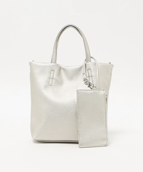 A DAY IN THE LIFE UNITED ARROWS(アデイインザライフユナイテッドアローズ)の「レザーライク 2WAY ミニトート <A DAY IN THE LIFE>(トートバッグ・レディース・ブラック/その他2/コバルトブルー・FREE)」の3枚目の写真