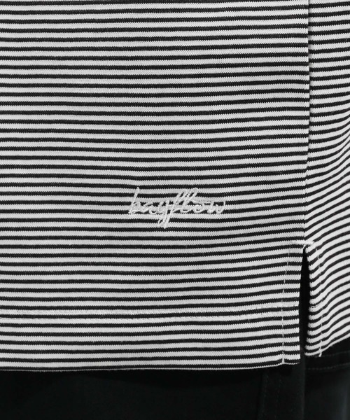 BAYFLOW(ベイフロー)の「ボーダーTシャツ(Tシャツ/カットソー・メンズ・グリーン/オフホワイト・MEDIUM/LARGE)」の14枚目の写真