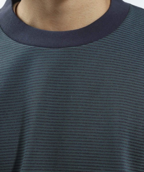 BAYFLOW(ベイフロー)の「ボーダーTシャツ(Tシャツ/カットソー・メンズ・グリーン/オフホワイト・MEDIUM/LARGE)」の15枚目の写真