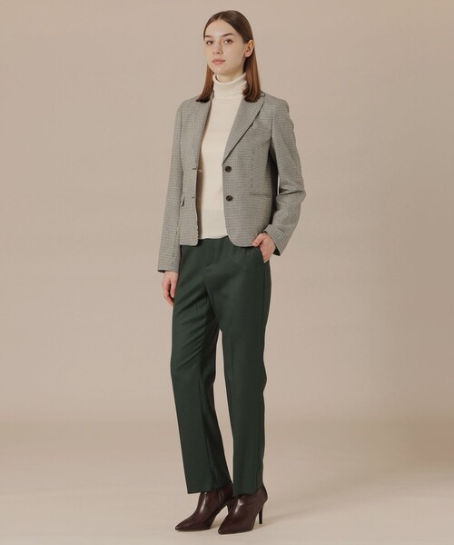 週末値下★マッキントッシュ　ロンドン　テーラードジャケット 秋冬 セール】【婦人画報11月号掲載】レーヨンウールハウンドトゥース