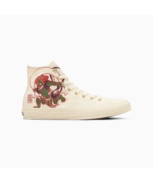 CONVERSE(コンバース)の「CONVERSE ALL STAR FUJINRAIJIN HI(コンバース オールスター フウジンライジン HI)(スニーカー・メンズ・オフホワイト/ブラック・23cm/23.5cm/24cm/24.5cm/25cm/25.5cm/26cm/26.5cm/27cm/27.5cm/28cm/29cm)」の4枚目の写真
