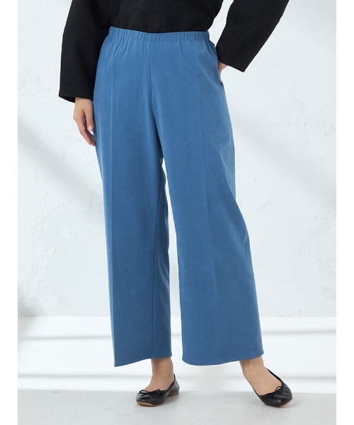 HARUYAMA(ハルヤマ)の「【WEB限定】ストレッチ起毛シームレスパンツ FURRY(その他パンツ・レディース・ブルー/オフホワイト/カーキ/ブラック・F)」の16枚目の写真