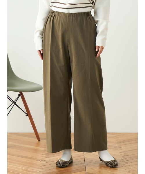 HARUYAMA(ハルヤマ)の「【WEB限定】ストレッチ起毛シームレスパンツ FURRY(その他パンツ・レディース・ブルー/オフホワイト/カーキ/ブラック・F)」の5枚目の写真