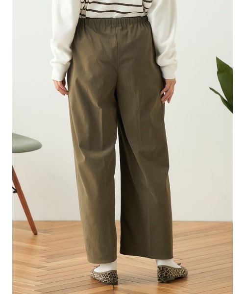 HARUYAMA(ハルヤマ)の「【WEB限定】ストレッチ起毛シームレスパンツ FURRY(その他パンツ・レディース・ブルー/オフホワイト/カーキ/ブラック・F)」の7枚目の写真