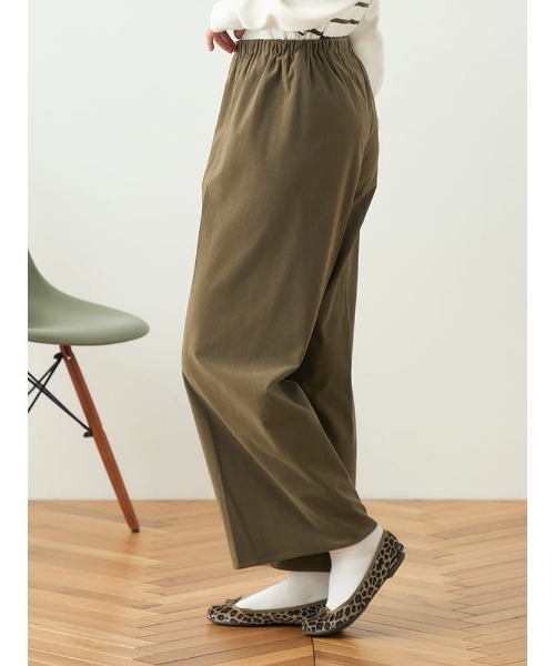 HARUYAMA(ハルヤマ)の「【WEB限定】ストレッチ起毛シームレスパンツ FURRY(その他パンツ・レディース・ブルー/オフホワイト/カーキ/ブラック・F)」の6枚目の写真