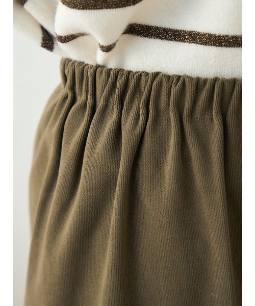 HARUYAMA(ハルヤマ)の「【WEB限定】ストレッチ起毛シームレスパンツ FURRY(その他パンツ・レディース・ブルー/オフホワイト/カーキ/ブラック・F)」の9枚目の写真