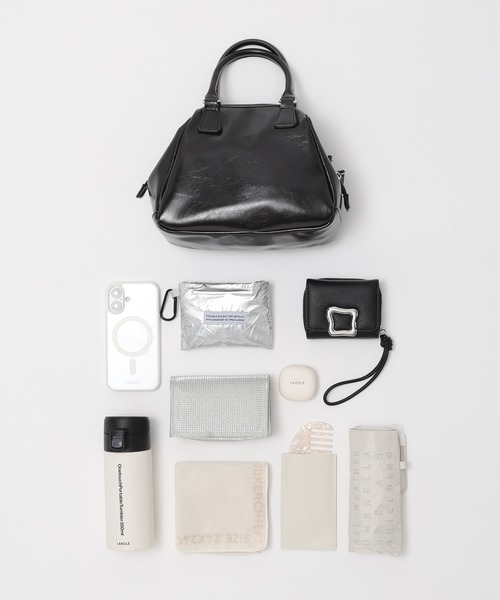 LAKOLE（ラコレ）の「がま口風ミニ2WAYショルダーバッグ / 597954（ショルダーバッグ・レディース・オフホワイト/ボルドー/ブラック・FREE）」の21枚目の写真