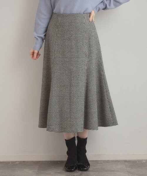 couture brooch（クチュールブローチ）の「【クラシカル・パッと目を惹く】ラメ千鳥 マーメイド フレアスカート（スカート・レディース・ブラック系1/ブラウン系2・40/38/36/42）」の7枚目の写真