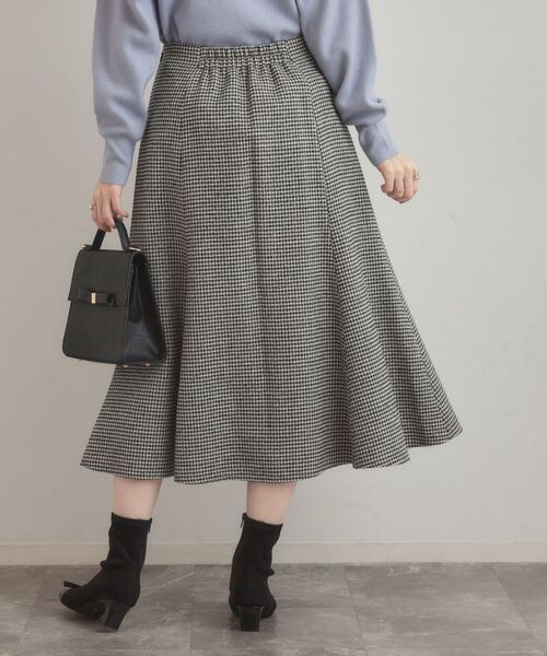 couture brooch（クチュールブローチ）の「【クラシカル・パッと目を惹く】ラメ千鳥 マーメイド フレアスカート（スカート・レディース・ブラック系1/ブラウン系2・40/38/36/42）」の9枚目の写真