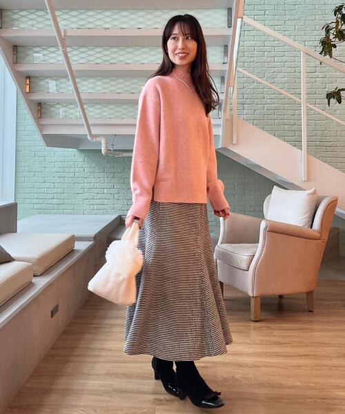 couture brooch（クチュールブローチ）の「【クラシカル・パッと目を惹く】ラメ千鳥 マーメイド フレアスカート（スカート・レディース・ブラック系1/ブラウン系2・40/38/36/42）」の15枚目の写真