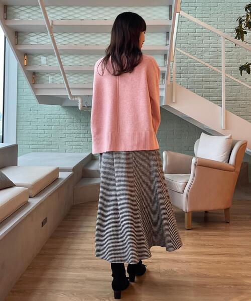 couture brooch（クチュールブローチ）の「【クラシカル・パッと目を惹く】ラメ千鳥 マーメイド フレアスカート（スカート・レディース・ブラック系1/ブラウン系2・40/38/36/42）」の16枚目の写真