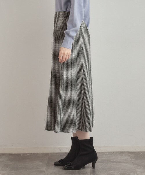 couture brooch（クチュールブローチ）の「【クラシカル・パッと目を惹く】ラメ千鳥 マーメイド フレアスカート（スカート・レディース・ブラック系1/ブラウン系2・36/38/40/42）」の18枚目の写真