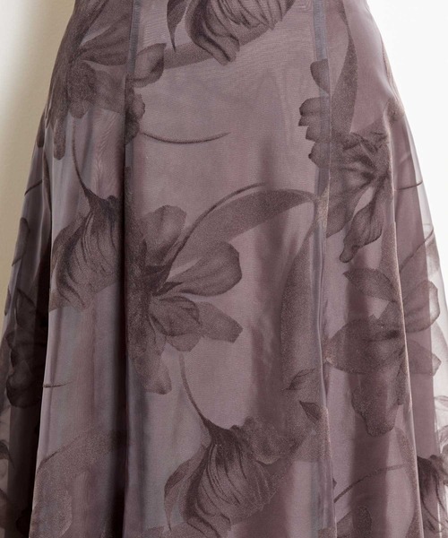 NOELA(ノエラ)の「グラデーションフロッキースカート(スカート・レディース・ライトグレー/ブラウン・S/M)」の6枚目の写真