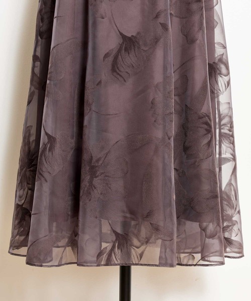 NOELA(ノエラ)の「グラデーションフロッキースカート(スカート・レディース・ライトグレー/ブラウン・S/M)」の7枚目の写真