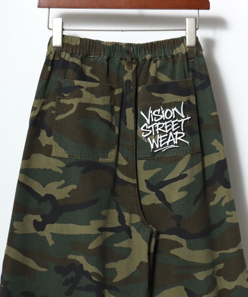 VISION STREET WEAR（ヴィジョンストリートウェア）の「VISION STREET WEAR/ヴィジョンストリートウェア オーバーサイズ デニム ワイド ダブルニーパンツ/レディース メンズ（カーゴパンツ・メンズ・ブラウン/グリーン/サックスブルー/ネイビー/パープル/ライトグレー/ブラック・LL/M/L）」の14枚目の写真