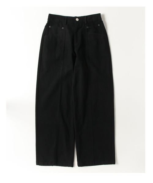 BLANK HOTEL(ブランクホテル)の「Cotton Twill Center Seam Pants / コットンツイルセンターシームパンツ【セットアップ対応可能】(チノパンツ・メンズ・ブラック・L/M/S)」の1枚目の写真