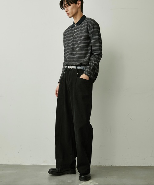 BLANK HOTEL(ブランクホテル)の「Cotton Twill Center Seam Pants / コットンツイルセンターシームパンツ【セットアップ対応可能】(チノパンツ・メンズ・ブラック・L/M/S)」の8枚目の写真