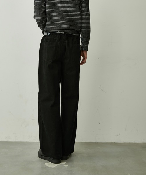 BLANK HOTEL(ブランクホテル)の「Cotton Twill Center Seam Pants / コットンツイルセンターシームパンツ【セットアップ対応可能】(チノパンツ・メンズ・ブラック・L/M/S)」の5枚目の写真