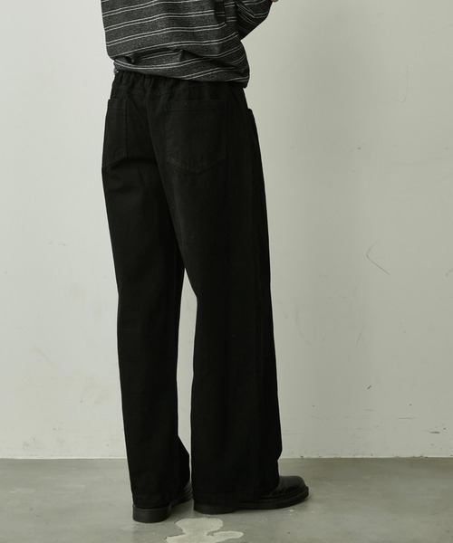 BLANK HOTEL(ブランクホテル)の「Cotton Twill Center Seam Pants / コットンツイルセンターシームパンツ【セットアップ対応可能】(チノパンツ・メンズ・ブラック・L/M/S)」の6枚目の写真