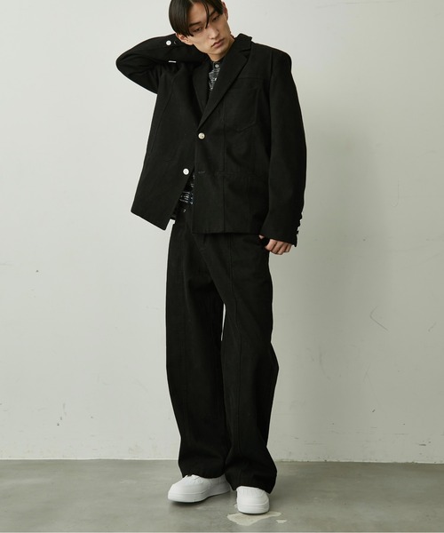 BLANK HOTEL(ブランクホテル)の「Cotton Twill Center Seam Pants / コットンツイルセンターシームパンツ【セットアップ対応可能】(チノパンツ・メンズ・ブラック・L/M/S)」の14枚目の写真