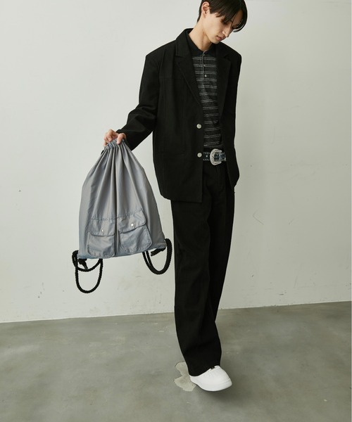 BLANK HOTEL(ブランクホテル)の「Cotton Twill Center Seam Pants / コットンツイルセンターシームパンツ【セットアップ対応可能】(チノパンツ・メンズ・ブラック・L/M/S)」の18枚目の写真