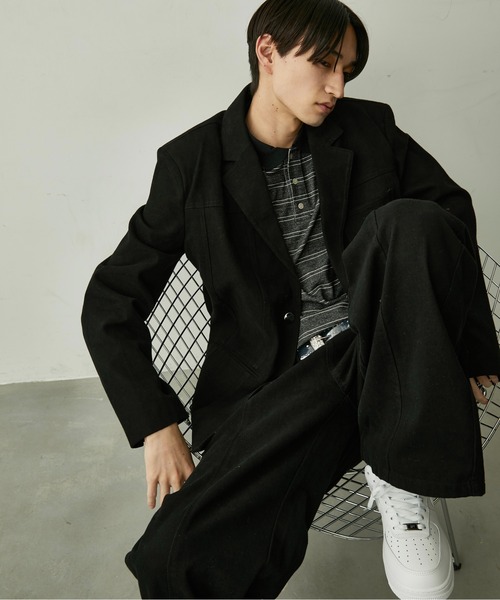 BLANK HOTEL(ブランクホテル)の「Cotton Twill Center Seam Pants / コットンツイルセンターシームパンツ【セットアップ対応可能】(チノパンツ・メンズ・ブラック・L/M/S)」の21枚目の写真