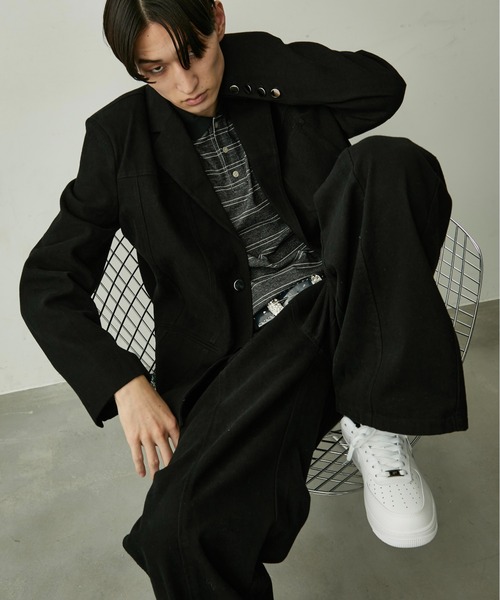 BLANK HOTEL(ブランクホテル)の「Cotton Twill Center Seam Pants / コットンツイルセンターシームパンツ【セットアップ対応可能】(チノパンツ・メンズ・ブラック・L/M/S)」の22枚目の写真