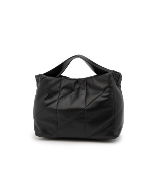 CACHELLIE(カシェリエ)の「STITCH 2WAY TOTE(ショルダーバッグ・レディース・ブラック/シルバー・FREE)」の1枚目の写真