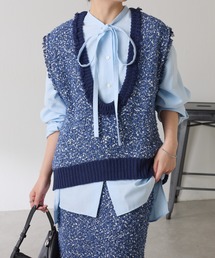 【極美品】COLLAGE GALLARDAGALANTE メッシュジレ　ベスト 極美品】COLLAGE GALLARDAGALANTE メッシュジレ ベスト