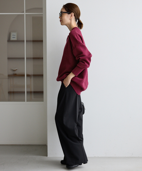 WEB限定/追加2》オーバーサイズ スウェットライクニット（ニット