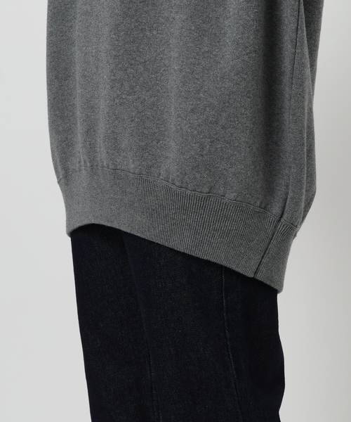 SLOBE IENA（スローブイエナ）の「《WEB限定/追加2》オーバーサイズ スウェットライクニット（ニット/セーター・レディース・ボルドー/チャコールグレー/ベージュ/ブルー/アイボリー・FREE）」の21枚目の写真