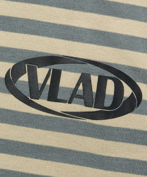 DIMITRI BLACK(ディミトリブラック)の「VLADブランドストライプリンガー半袖Tシャツ_イエロー&グリーン(Tシャツ/カットソー・レディース・その他・SMALL/MEDIUM/X-LARGE/LARGE)」の6枚目の写真