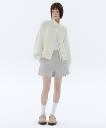 ウィメンズナイロンバンディングショーツ[アッシュグレー]