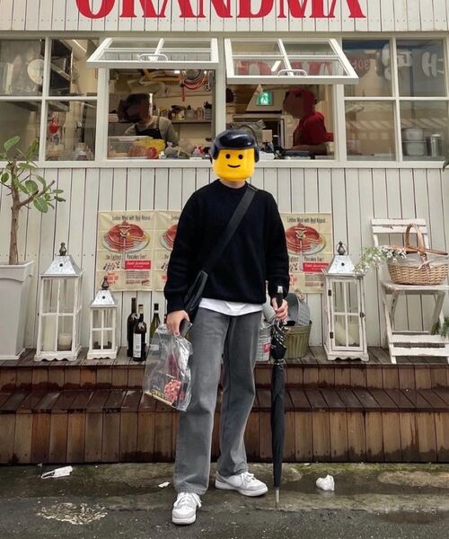TAKEASY(テイクイージー)の「ラムスウールクルーネックオーバーニット(ブラック)(ニット/セーター・メンズ・その他・SMALL/MEDIUM/LARGE)」の17枚目の写真