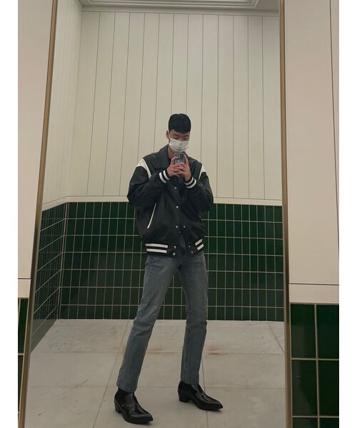 TAKEASY(テイクイージー)の「ラムスウールクルーネックオーバーニット(ブラック)(ニット/セーター・メンズ・その他・SMALL/MEDIUM/LARGE)」の6枚目の写真