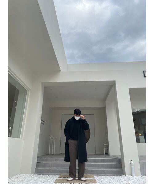 TAKEASY(テイクイージー)の「ラムスウールクルーネックオーバーニット(ブラック)(ニット/セーター・メンズ・その他・SMALL/MEDIUM/LARGE)」の5枚目の写真